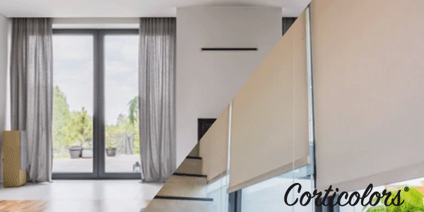 Utilizar estores o cortinas para el salón