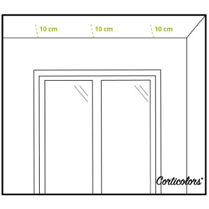Colocar estores paqueto o plegable en el techo
