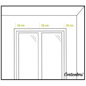 Colocar estores paqueto y plegables en la pared
