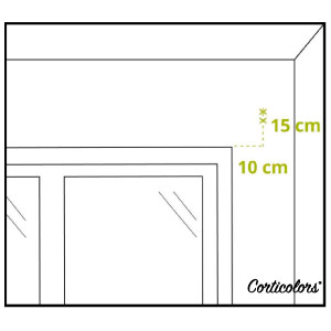 Hacer los agujeros para colocar un estor screen en la pared