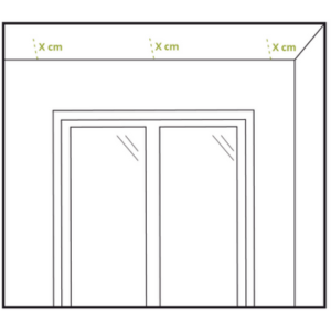 En la imagen se puede observar como colocar cortinas verticales en el techo