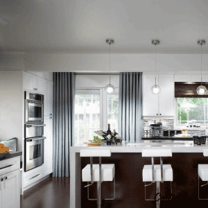 Cortinas de tela o estores para la cocina