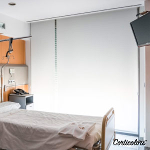 Estores enrollables para hospitales, acabados profesionales