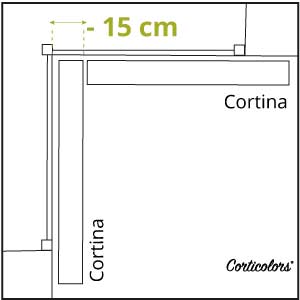 Medir cortina de lamas ventanas rinconeras