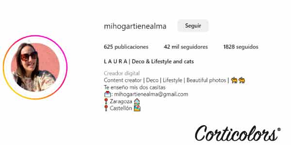 Foto de perfil de la influencer en Instagram, mostrando su imagen representativa utilizada en su cuenta para identificar su contenido y estilo personal.