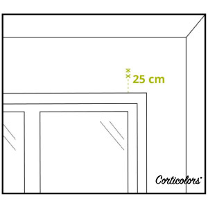 Poner estores paqueto o plegables en la pared
