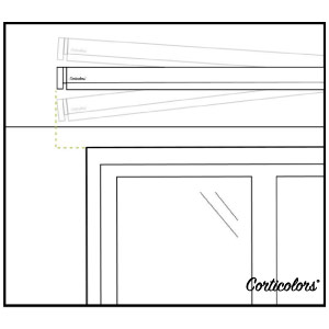 Si quieres aprender a colocar estores enrollables screen en el techo aquí se muestra una imagen