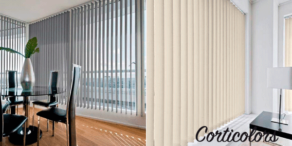 Tipos de cortinas verticales para decorar