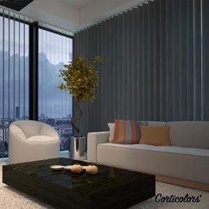Cortinas verticales opacas a medida