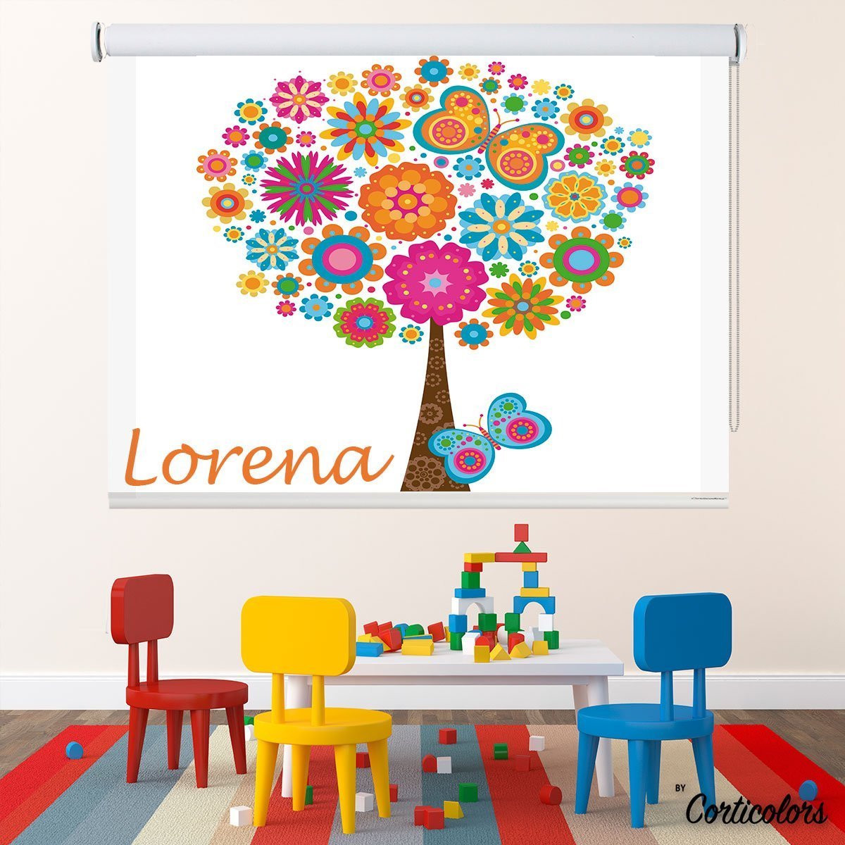 Estor infantil árbol original.