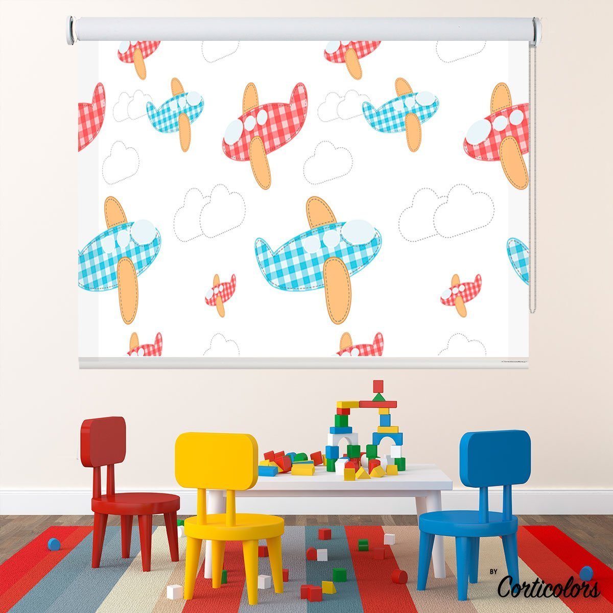 Estor estampado para dormitorio infantil