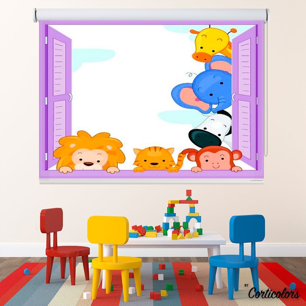 Estor enrollable infantil mirones
