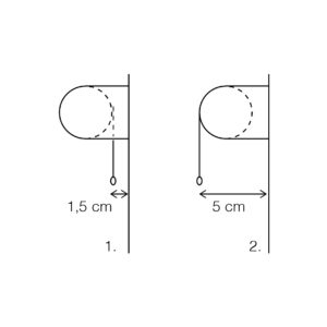 Distancia separación caída del tejido estores para cortinas de cristal