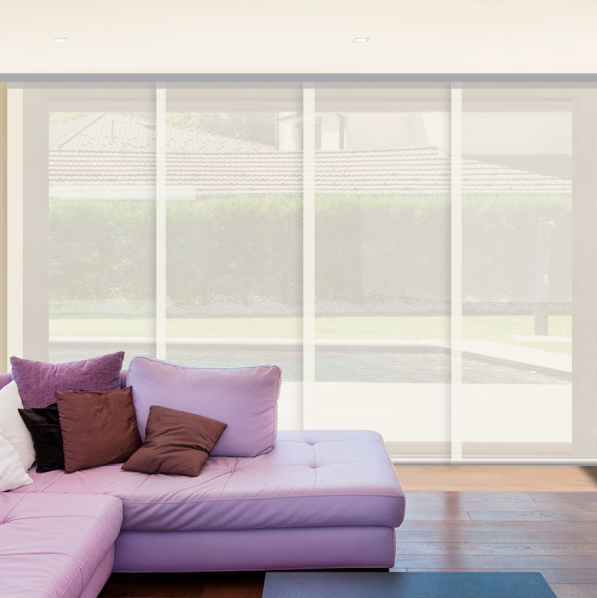 Tela screen para panel japonés de Corticolors, resistente y decorativa, ideal para confeccionar estores deslizantes que aporten estilo moderno, privacidad y control de luz en cualquier estancia.