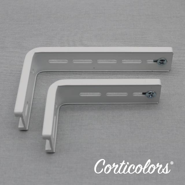 Escuadras para cortinas y paneles japoneses.