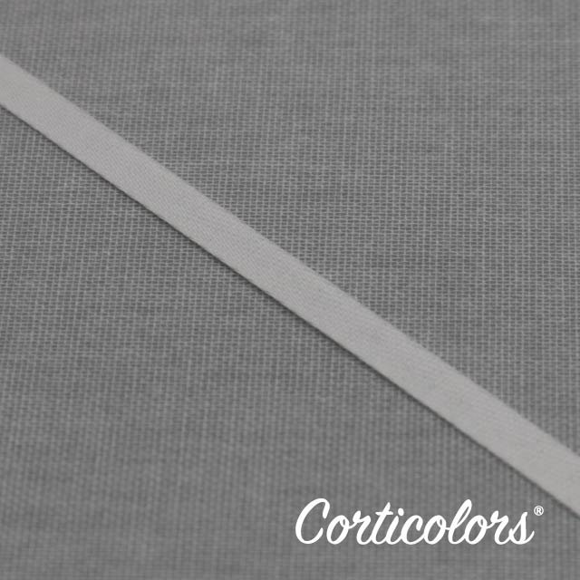 Cinta galón para estor de Corticolors, accesorio textil decorativo que se utiliza para confeccionar la tela de los estores paqueto y plegable con el mecanismo de cadena para estor